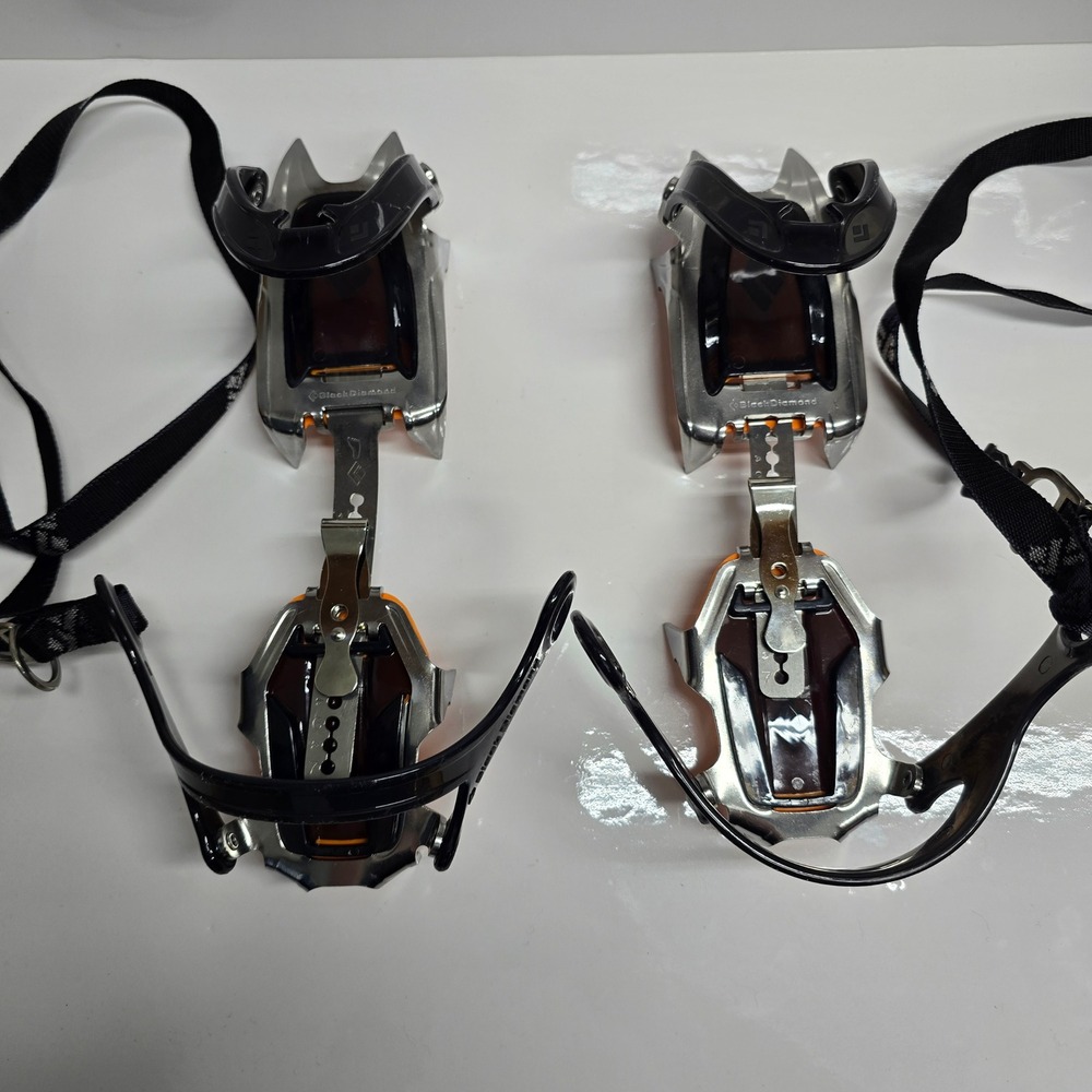 Black Diamond Contact Strap Crampons Adjustable Climbing Mountaineering